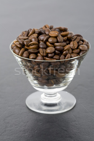 Grains de café verre espresso [[stock_photo]] © Kajura