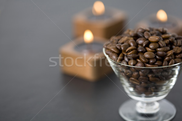 Grains de café bougies espresso [[stock_photo]] © Kajura