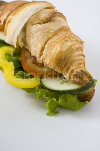 Saine croissant sandwich salade [[stock_photo]] © Kajura