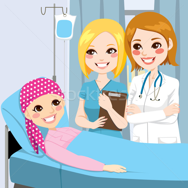 Woman Doctor Visit Young Girl Stock photo © Kakigori
