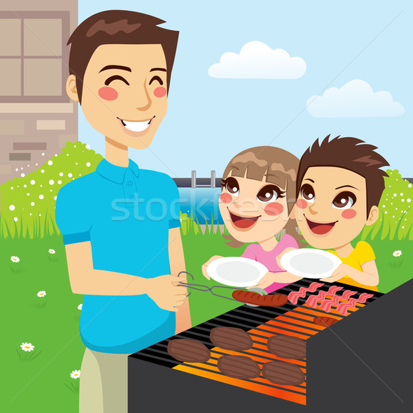 Family Barbecue Party Stock photo © Kakigori