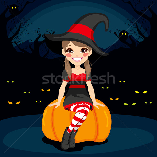 Halloween Witch Night Stock photo © Kakigori