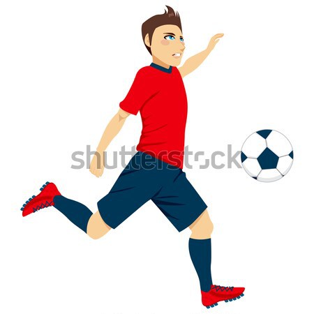 Stock photo: Soccer Player Kick
