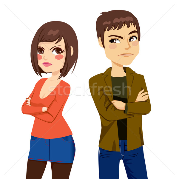 Couple amoureux quereller colère autre [[stock_photo]] © Kakigori