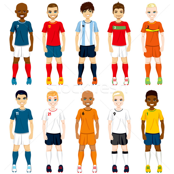 National Team Soccer Players Stock photo © Kakigori