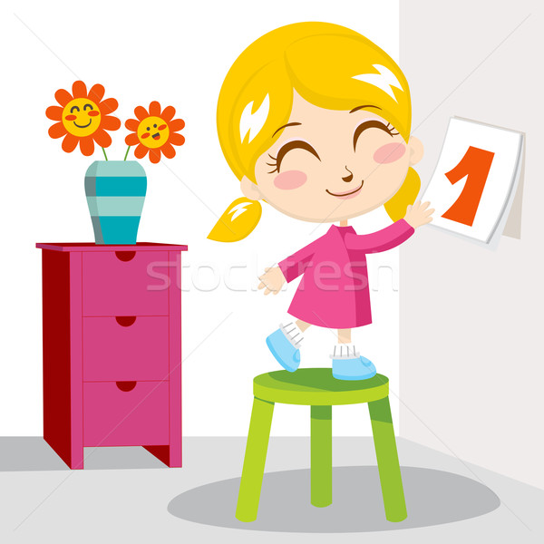 Girl First Day Stock photo © Kakigori