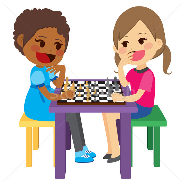 duas pessoas jogando xadrez 1967437 Foto de stock no Vecteezy