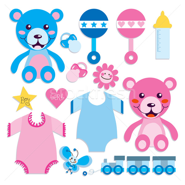 Baby Elements Collection Stock photo © Kakigori
