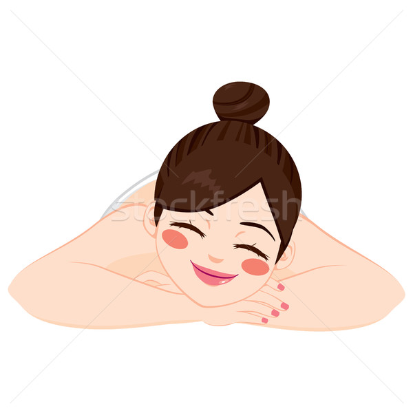 Traitement spa femme jeune femme couché attente [[stock_photo]] © Kakigori