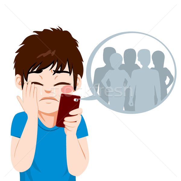 Cyber Bullying Boy Stock photo © Kakigori