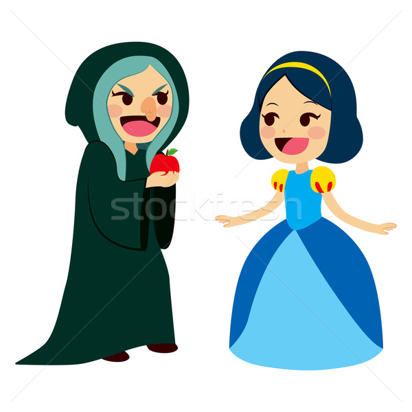 Snow White And Witch Stock photo © Kakigori