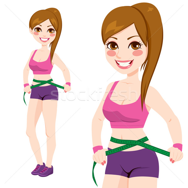 Mujer cintura encajar deportivo deportes Foto stock © Kakigori