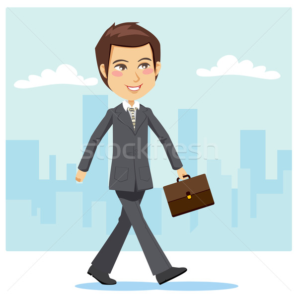 Young Active Businessman Stock photo © Kakigori