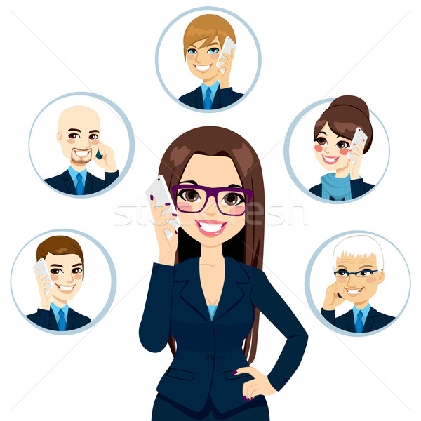 Business Contacts Concept Stock photo © Kakigori