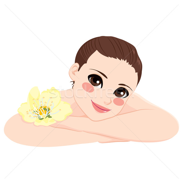 Beautiful Woman Lying Down  Stock photo © Kakigori