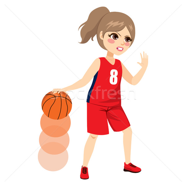 Female Basketball Player Action Stock photo © Kakigori