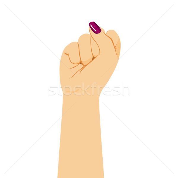женщины кулаком руки вверх феминизм знак Сток-фото © Kakigori