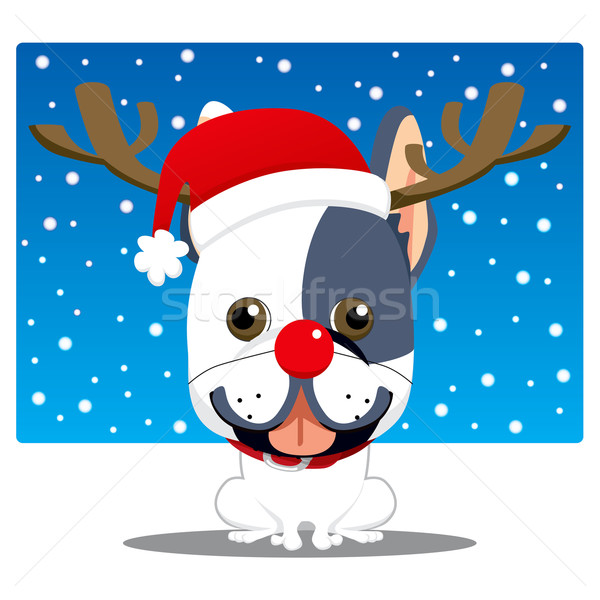 French Bulldog Reindeer Stock photo © Kakigori