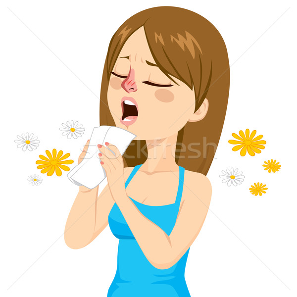 Woman Going To Sneeze Stock photo © Kakigori