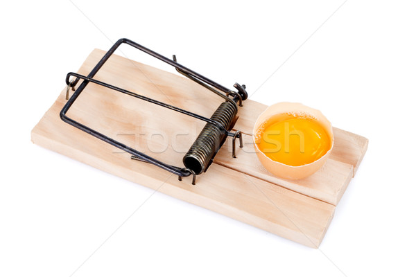 Mousetrap with egg Stock photo © kalozzolak