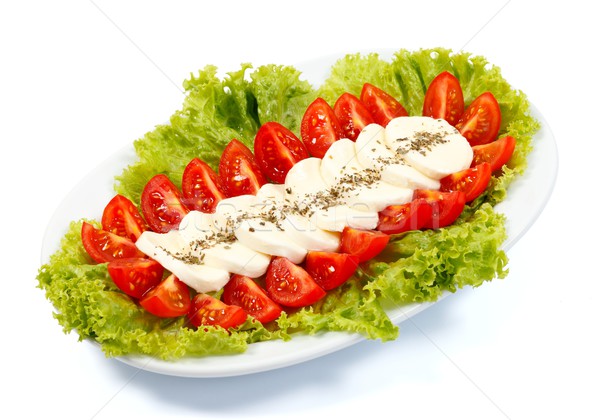 Italien salade délicieux tomate mozzarella laitue [[stock_photo]] © kalozzolak