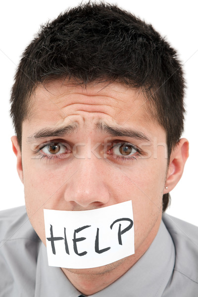 A man asking for help Stock photo © kalozzolak