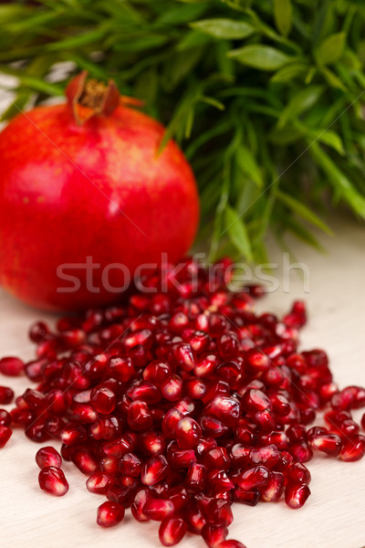 Heap of grenadine seeds Stock photo © kalozzolak
