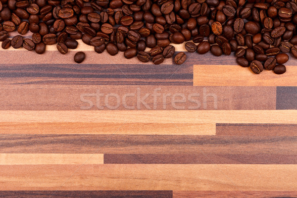 Grains de café rayé table fond grain concept [[stock_photo]] © kalozzolak