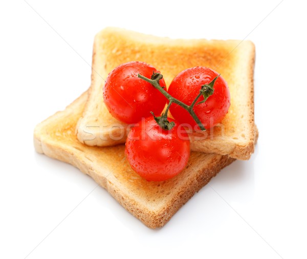 Toast tomate deux pièces table tomates [[stock_photo]] © kalozzolak