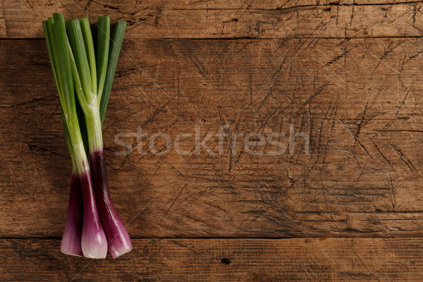 Bunch of green onions Stock photo © kalozzolak