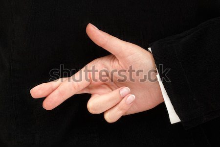 пальцы деловая женщина за назад хорошие Сток-фото © kalozzolak