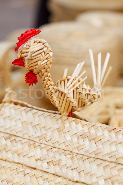 わら 鶏 美しい ハンドメイド お土産 イースター ストックフォト © kalozzolak