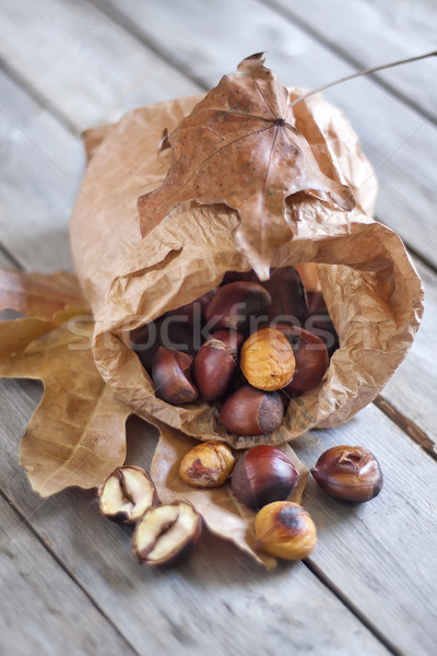 Roasted chestnut Stock photo © Karaidel