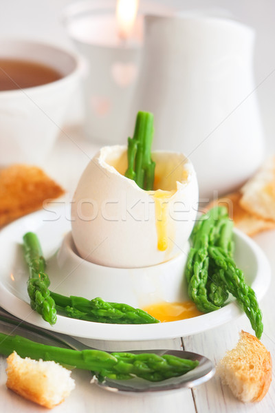 Soft boiled egg Stock photo © Karaidel