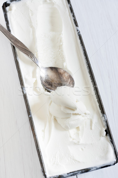 Fatto in casa gelato congelato sfondo estate bianco Foto d'archivio © Karaidel