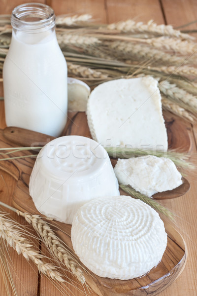Peynir süt buğday semboller tatil cam Stok fotoğraf © Karaidel