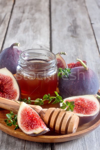 Figs and honey Stock photo © Karaidel