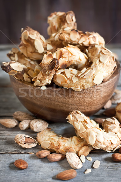 Crescent almond cookies Stock photo © Karaidel