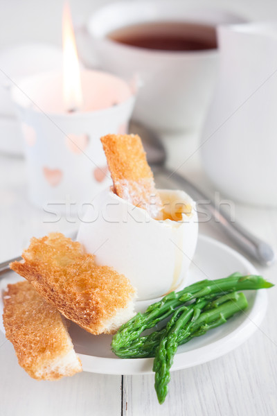 Soft boiled egg Stock photo © Karaidel