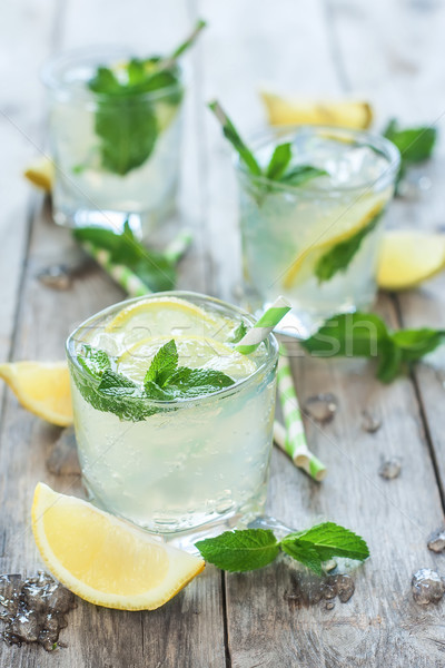 Chilled mint lemonade Stock photo © Karaidel