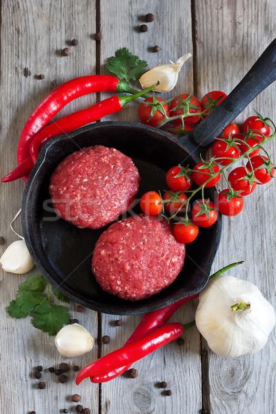 Minced meat with vegetables Stock photo © Karaidel
