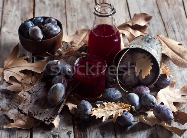 Homemade plum juice Stock photo © Karaidel
