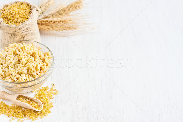 Hout tarwe koken kok land indian Stockfoto © Karaidel