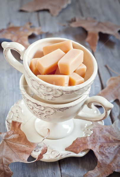 Cream fudge in mug Stock photo © Karaidel