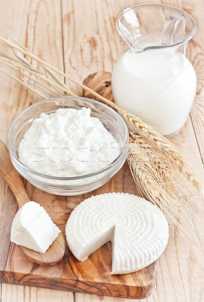 Dairy products and grains Stock photo © Karaidel