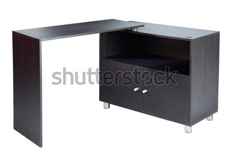 Table table en bois blanche bois bureau Photo stock © karammiri