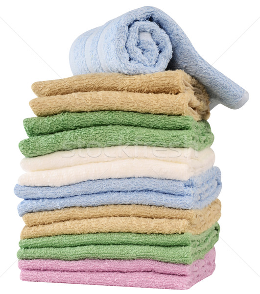 Bath towels. Clipping path Stock photo © karammiri