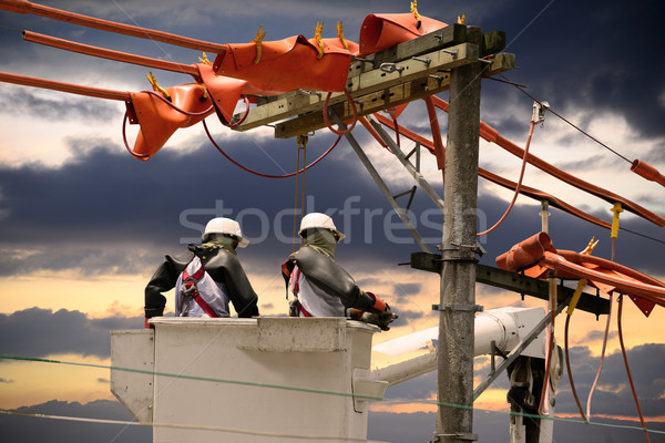 Power line. Stock photo © karammiri