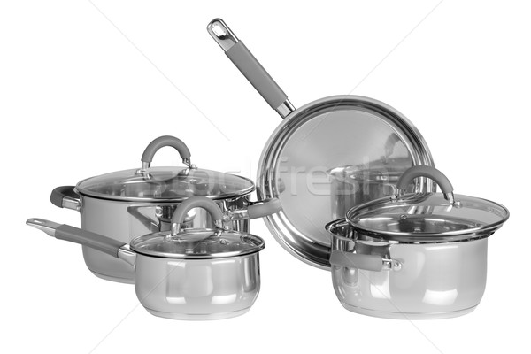 Kitchen utensils. Isolated Stock photo © karammiri