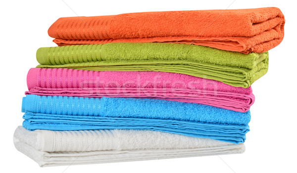 Stock photo: Bath towels. Clipping path